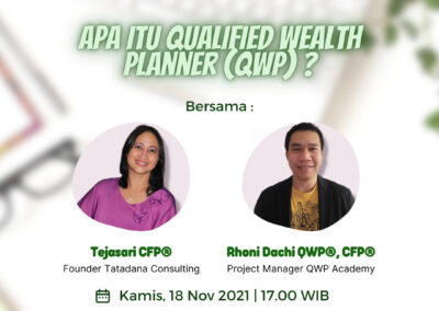 Instagram Live Tatadana X QWP “Apa Itu Qualified Wealth Planner”